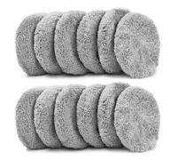 Pack of 12 Replacement Mops for Window Cleaning Robots, Microfibre Cloths, Wipes, Machine Washable, Reusable, Washable Accessories for C65 188/168