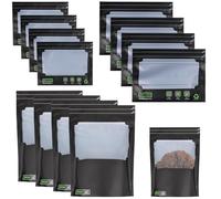 Pack of 12 Reusable Storage Bags Grove Bags 30 g/85 g/100 g, Dry Ferm Bag with Odour Control & UV Protection, Bag with Moisture Control (58-62%), Food Bags for Tea Herbs