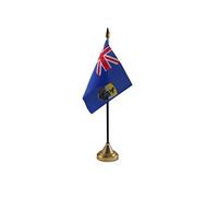 Pack Of 12 Saint St Helena Desktop Table Centrepiece Flag Flags With Gold Bases Ideal For Party Conferences Office Display