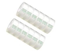 Pack of 12 Sellotape L20m x W18mm Sticky Clear Transparent Tape Mini Small Rolls Refill