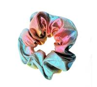 Pack of 12 Shiny Colour Gradient Hair Bobbles for Women, Soft Colourful Scrunchies