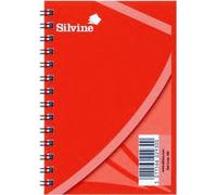 Pack of 12 - Silvine Spiral Feint Note Book 5" X 3" 36 Pages