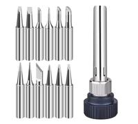 Pack of 12 Soldering Irons Soldering Tip Replacement Soldering Tip Set, for Soldering Stations, Replacement Tips for Soldering Irons, Replacement Tips for Soldering Devices and Accessories