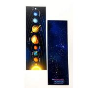 Pack of 12 Space Solar System Bookmarks: Explore The Galaxy While Marking Your Pages