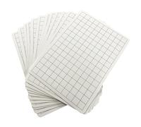 Pack of 12 Square Grid A4 Drywipe Whiteboards