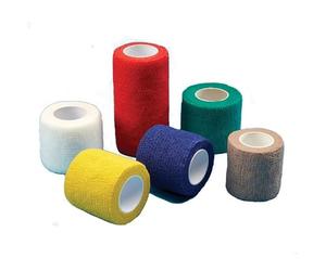 Pack of 12 Steroban Cohesive Vetwrap - Self Adhesive Bandage, Stretchable Bandage Rolls for Pets & Human (Multi, 5cm)