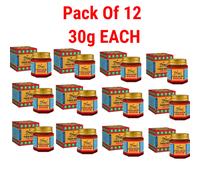 (Pack Of 12) Tiger Balm Red Pain Relief Balm - 30g EACH