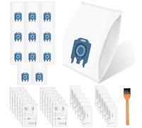 Pack of 12 Vacuum Cleaner Bags for Miele Vacuum Cleaner Hyclean 3D GN with Vacuum Cleaner Bags for Miele GN 3D Vacuum Cleaner Classic C1 Complete C2 C3, S2, S5, S8, S400 S600 S800 Series Dust Bags
