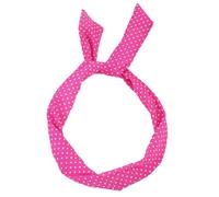 Pack of 12 Women's Polka Dot Headbands, Retro Hair Band with Bow, Bendable Fabric Headband with Rabbit Ears, Cross Hair Band, Vintage Polka Dots Hair Accessories for Girls Women, Rose Red