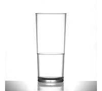 Pack of 12 x Elite Polycarbonate IN2STAX Stackable Reusable Pint Glass 20OZ - CE Marked