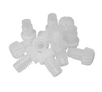 Pack of 12 x Push Fit Plastic Champagne Bottle Stoppers - Hollow (Open Stem)