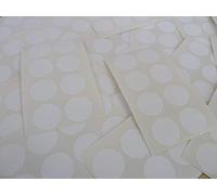 Pack of 120, 22mm Round Circular, White Paper Labels, Permanent Adhesive Circle Stickers, Plain Multi Purpose Sticky dot Labels