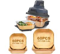 Pack of 120 Airfryer Baking Paper for Ninja CRISPi Portable Hot Air Fryer 3.8L & 1.4L FN101EUGY, Baking Paper Hot Air Fryer for Ninja CRISPi FN101EUST, FN101EUSG, Airfryer Accessories