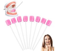 Pack of 120 Oral Care Sticks, Portable Oral Care Sponge Swabs (Pink)