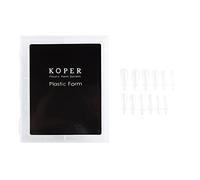 Pack of 120 Poly Nail Gel Shapes, Builder Extension Mould, Transparent, Complete Coffin, False Tips for Short Coffin Mould Set, Mould Extension for Builder, 120 Pieces
