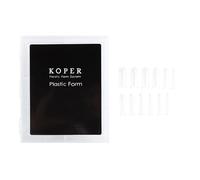 Pack of 120 Poly Nail Gel Shapes, Builder Extension Mould, Transparent, Complete Coffin, False Tips for Short Coffin Mould Set, Mould Extension for Builder, 120 Pieces