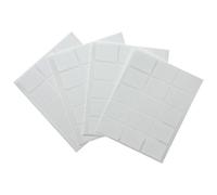 Pack of 1200 White 19x25mm Rectangular Labels - Colour Coding Sticky Dot Circle Stickers for Office, School, Craft & Organisation