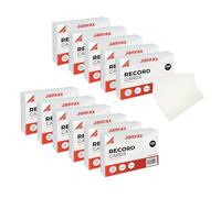 Pack of 1200 White Ruled 8x5 Record Cards - Lined Study Index Cards for Notes, Revision