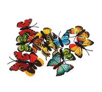 Pack of 12pcs Multicolored Lifelike Butterfly Figurine Science & Nature Insects Model s Developmental Toy Collectibles Creative and Exquisite Workmanship