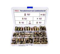 Pack of 130 Assorted Internal External Thread Nut in Case for Easy Organization and Craft Projects Craft Nut
