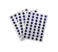 Pack of 135 Blue Foil 15mm Self-Adhesive Stars