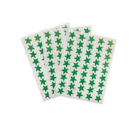 Pack of 135 Green Shiny 15mm Self-Adhesive Stars