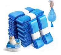 Pack of 14 Cat Litter Refills, Refill Foil Rings Refill Bag Compatible Refill Cash for Litter Genie XL & LitterLocker Fashion & LitterLocker & LitterLocker II, 4.5 m (Without Cartridge)