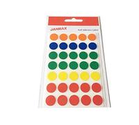 Pack of 140 Self Adhesive Assorted Colour 13mm Round Labels - Stickers