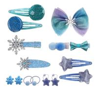 Pack of 15 Frozen Hair Clips Girls, Froze Hair Accessories Set, Els Hair Clips, Els Hair Accessories Set, Cartoon Theme Hair Clips, Jewellery Sets, Gift for Children's Day, Birthday Gift