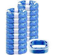 Pack of 15 Nappy Bin Refill Cassettes, Nappy Bin Refill Film, 4.5 m, Compatible with AngelCare, Tommee Tippee, Litter Locker, Litty Cat, Sprout, with Refill Cassette (Square Refill Cassette)