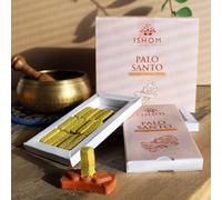 Pack of 15 Natural Palo Santo Incense Smudge Bricks with Terracotta Burner - Complete Smudging Solution for Cleansing and Healing