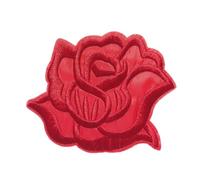 Pack of 15 rose appliqué patches, patches with rose embroidery, flower embroidery patches for iron-on, patches for DIY crafts, clothing decoration, red