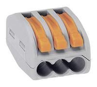 Pack of 15 Wago Plug-In Terminals, 3 x 0.08-4 mm² 222-413