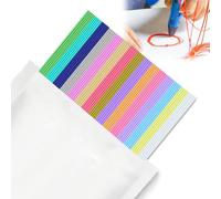 Pack of 150 15 Colours 3D Pen Filament for 3 Doodlers Start Pen 1.75 mm, PCL Low Printing Temperature 3D Printing Pens Refills, for 3Doodler Start+ Pen