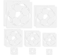 Pack of 16 Football Art Stencils, Football Stencils Set, Reusable Stencil, Football Stencils for Painting, Stencil Set, Washable Plastic Painting Stencils for Painting, DIY Scrapbooks