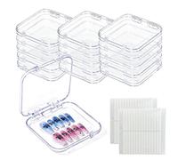 Pack of 16 Multiple Layer Nails Art Organizers for Organized Storage of Nails Accessories in Salons or Homes Practical Solution Acrylic Box