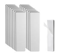 Pack of 16 Neodymium Magnets Extra Strong, 40 x 10 x 2 mm, Self-Adhesive Magnets, Strong Magnets, Flat Rare Earth Magnets, for Whiteboards, Refrigerators, Photos, Kitchens, Offices etc