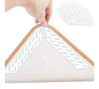 Pack Of 16 Rug Gripper | Reusable & Anti-Slip Rug Grippers For Laminate Floor and Wooden Floors, Multi-Purpose Washable Carpet Tape & Grippers For All Kinds Of Rugs & carpet (Pack Of 16)