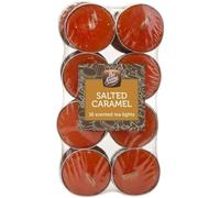 Pack of 16 Scented Tea Lights Candles Salted Caramel Scented Tea Light, Wax, Caramel, Christmas Special Candle Perfect for, Christmas, Valentines Day Decorations