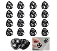 Pack of 16 Small Furniture Castors, Ball Castors for Furniture Office Chair Castors 360 Coffee Machine Castors Swivel Castors Quiet and Wear-Resistant, for Transport of Goods (C)