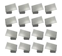 Pack of 16 Strong Steel Typhoon Window Clamps General Fit Reusable Storms Defense Security Clip for Household Strong Window Fasteners
