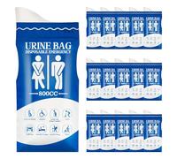 Pack of 16 Urine Bags for On the Go, 800 ml Urinella for Women, Disposable, Portable Urine Bag with Handle, Disposable Urine Bag for On the Go for Men Women Pregnant Sick Travel Car Camping Hiking