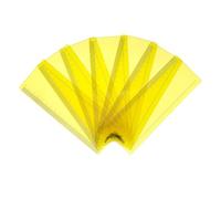 Pack of 16 Yellow 191x70mm Dyslexia Overlay Reading Rulers - PET Material, Rounded Corners