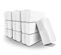 Pack of 1620 C-Fold Paper Towels White (10 Sealed Packs of 162) 2Ply Hand Paper Towels Sheets 305mm x 217mm. Easy Pinch Dispenser Compatible | Kitchen, Catering, Bathroom, Restroom, Janitorial