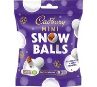 ( Pack Of 18) Cadbury Mini Snowballs Christmas Chocolate Bag 80g