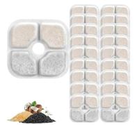 Pack of 18 Cat Fountain Filter Pixi Replacement Filter for Catit Pixi Drinking Fountain, Carbon Triple Filter System