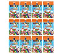 Pack of 18 - Colouring Pencils | Wood Free Long Size Triangle Shape Coloured Pencils | Students & Artists Set Stationery for School Home Class Gift/Party Bag Filler for Kids Art Work (12 Packs)