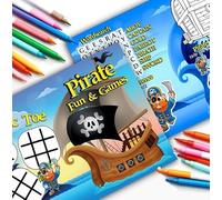 Pack of 18 - Pirate Fun and Games Activity Sheets - Party Bag Fillers