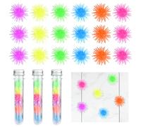 Pack of 18 Sticky Window Runners, TPR Wall Crawlers in 6 Colours, Gossip, Party Bags, Children's Birthday Party Gifts and Classroom Rewards