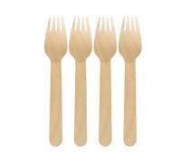 Pack of 2,000 Birch Wood Forks 16cm / 160mm Biodegradable, Compostable & Plastic Free Wooden Forks. Disposable and Eco-Friendly Wooden Cutlery. FSC Certified